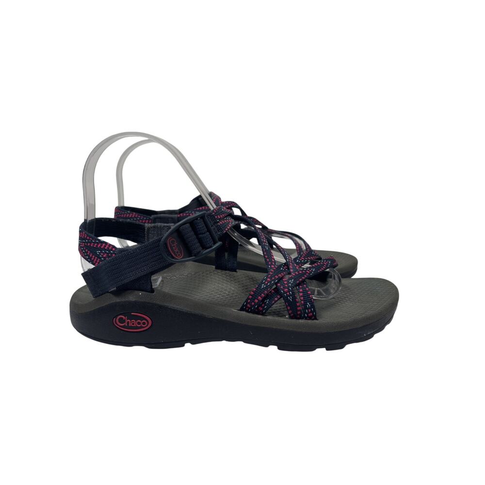 Chaco ZX/1 Classic Sandals Womens 8 Navy Blue Red Dual Strap LUVSEAT